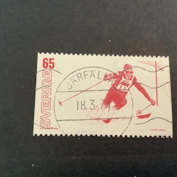 VM på skidor 1974 facit nr 856 lyxstämplat JÄRFÄLLA 1