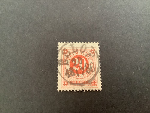 Ringtyp T 13 facit nr 33 praktstämplat ESLÖF