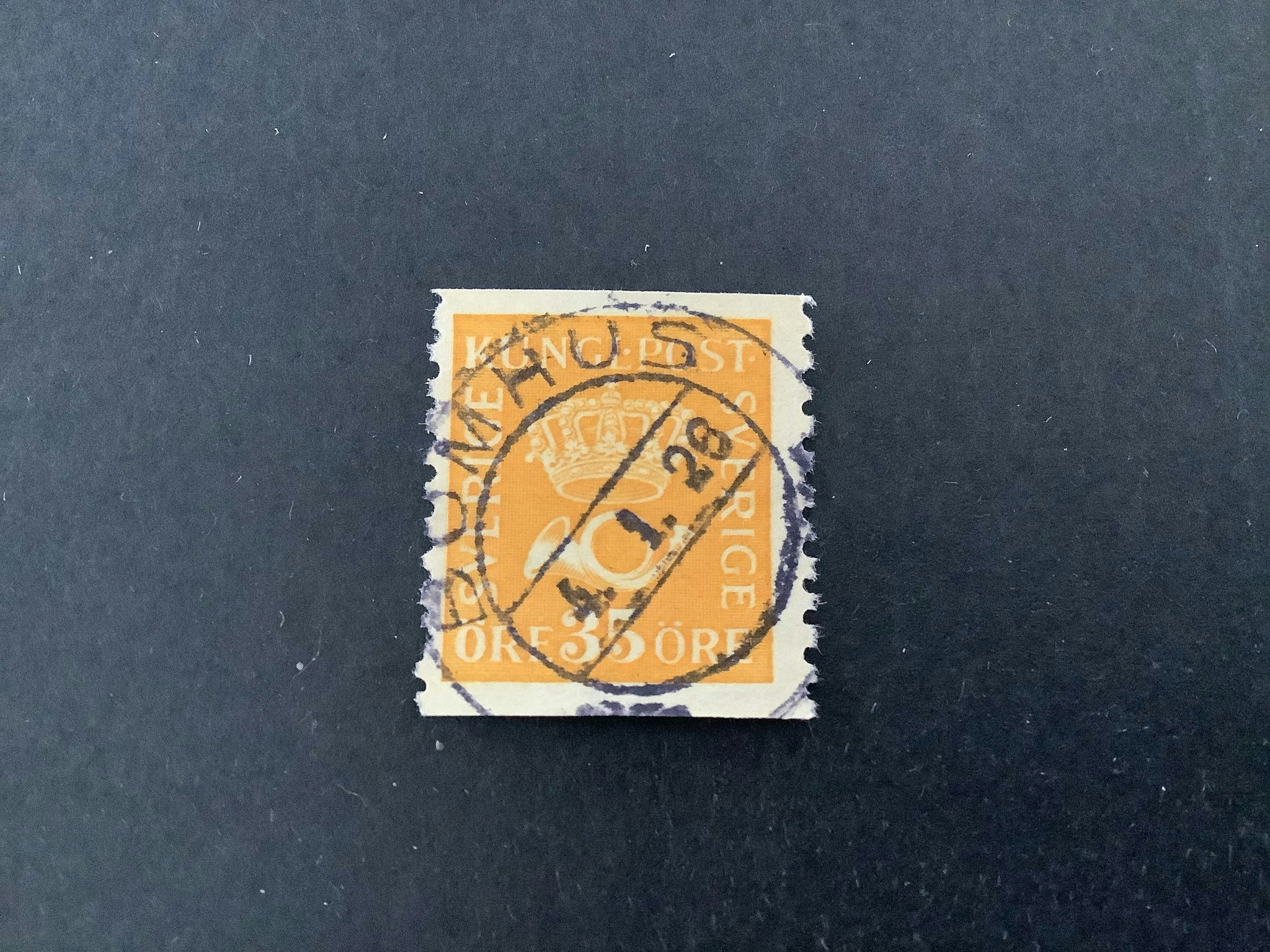 Postemblem facit nr 157 praktstämplat BOMHUS