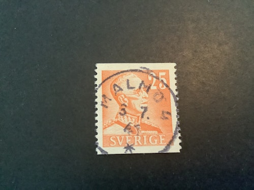 Gustaf V profil höger facit nr 277 lyxstämplat MALMÖ 4