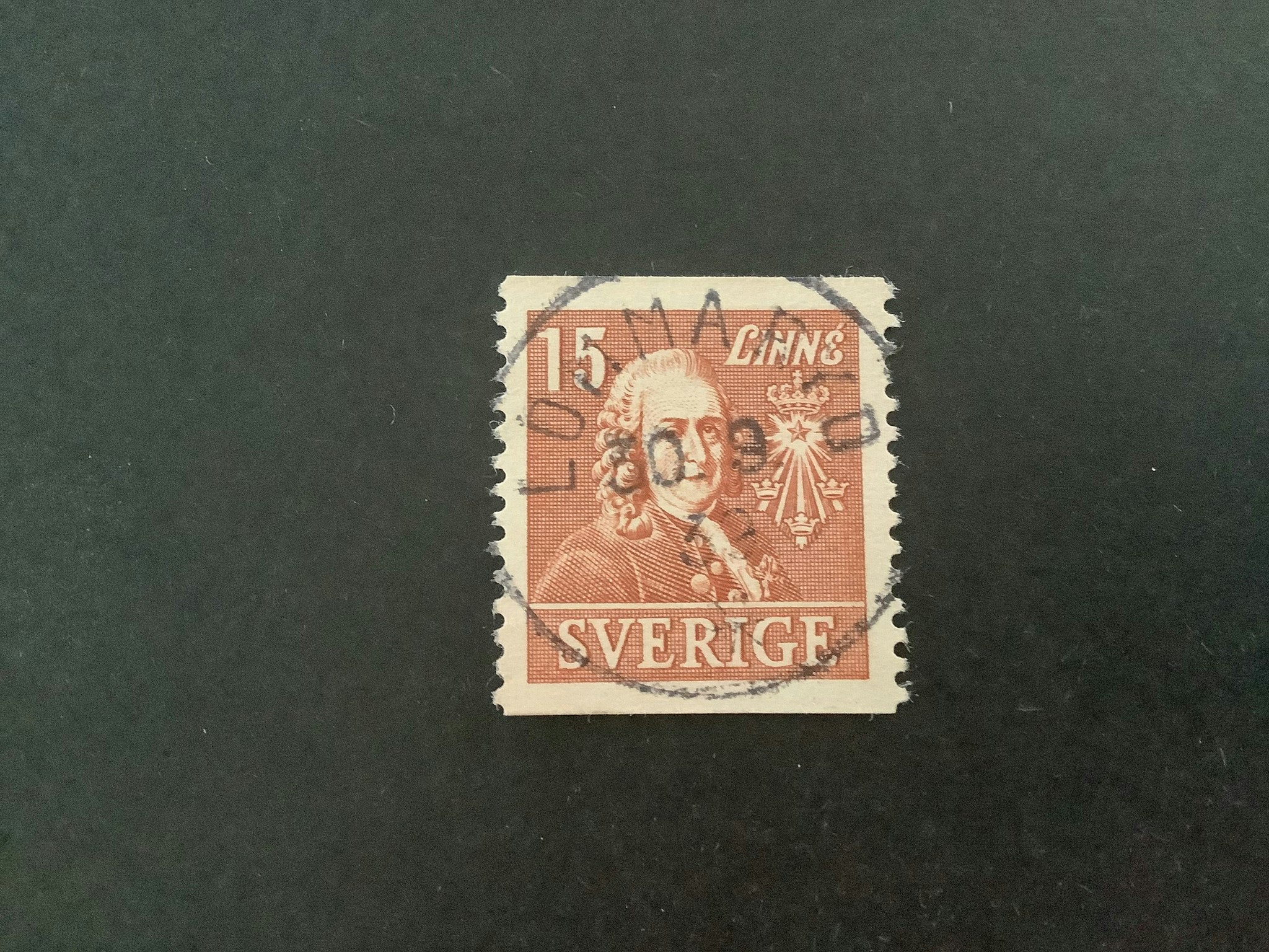 Kungliga vetenskapsakademien facit nr 321 A lyxstämplat LOMMARYD