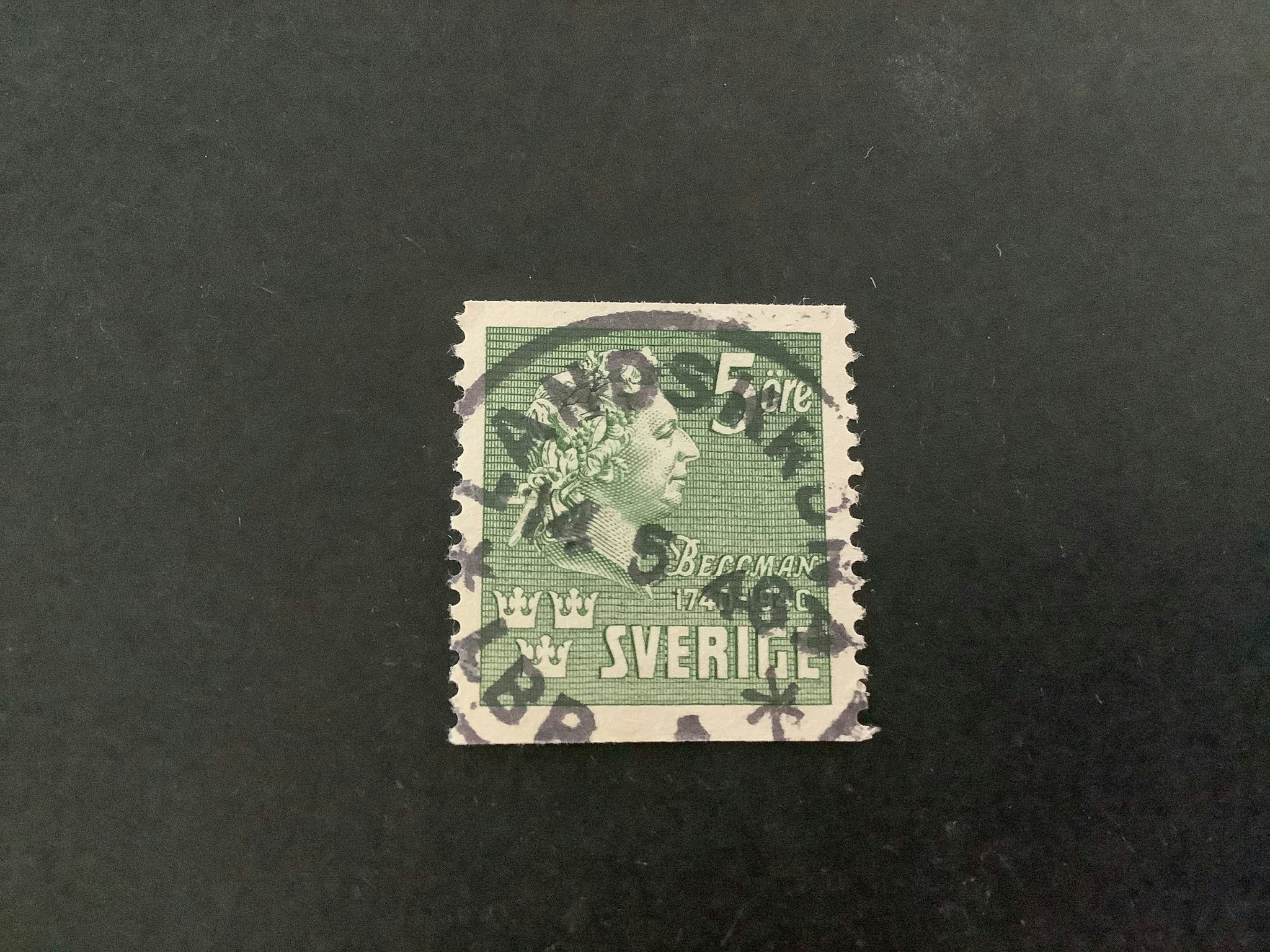 Bellman facit nr 324 A praktstämplat LANDSKRONA*LBR*