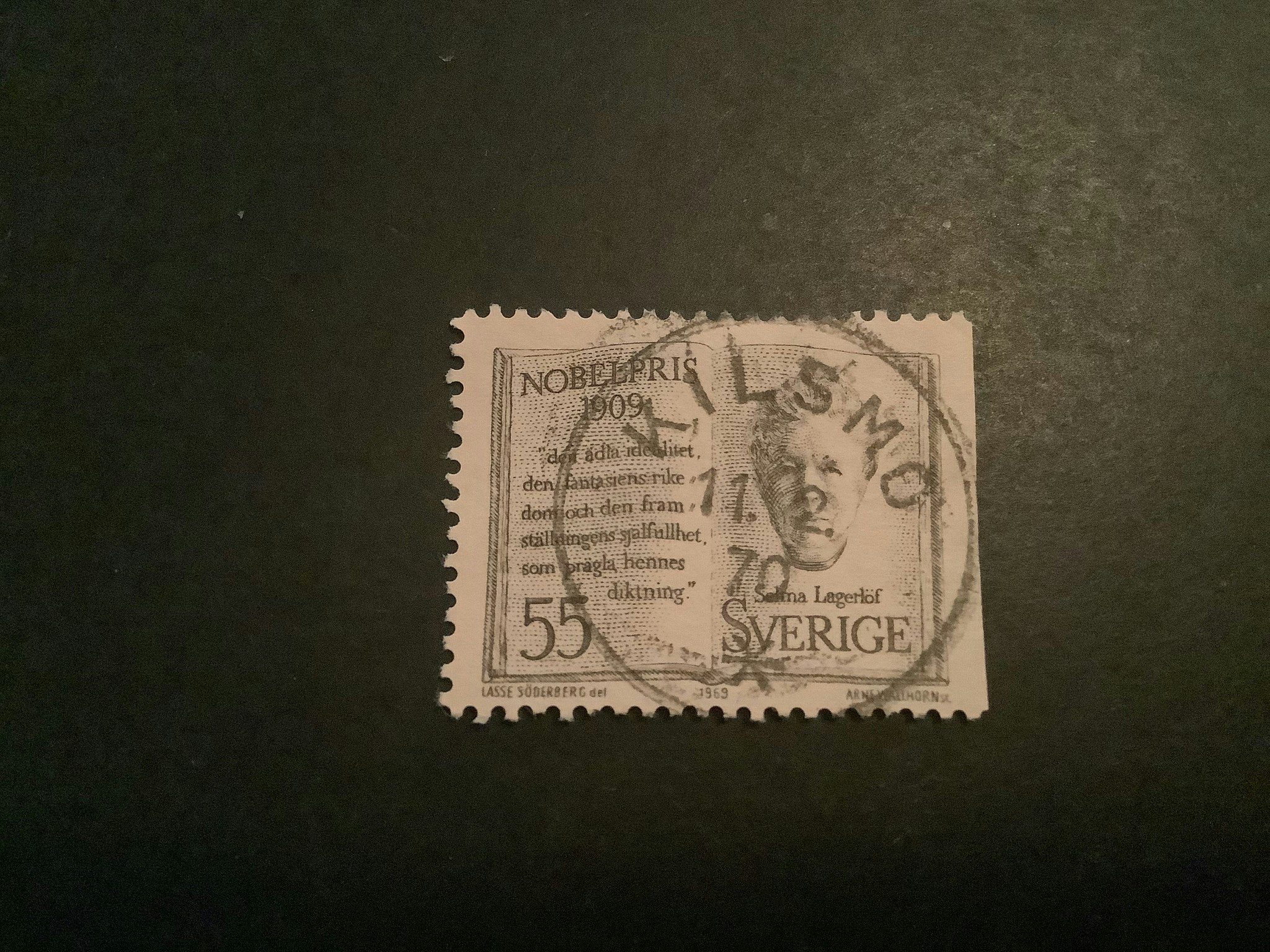 Nobelpris 1909 facit nr 682 B2 lyxstämplat KILSMO