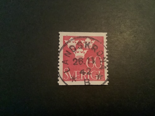 Tre kronor facit nr 286 lyxstämplat  LANDSKRONA