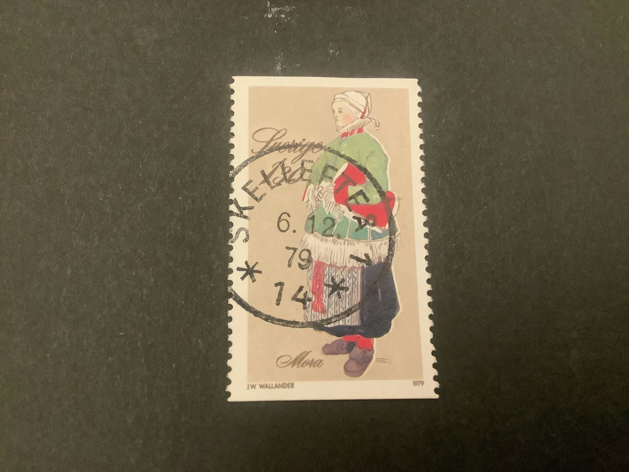 Folkdräkter facit nr 1109 praktstämplat SKELLEFTEÅ 1 *14*