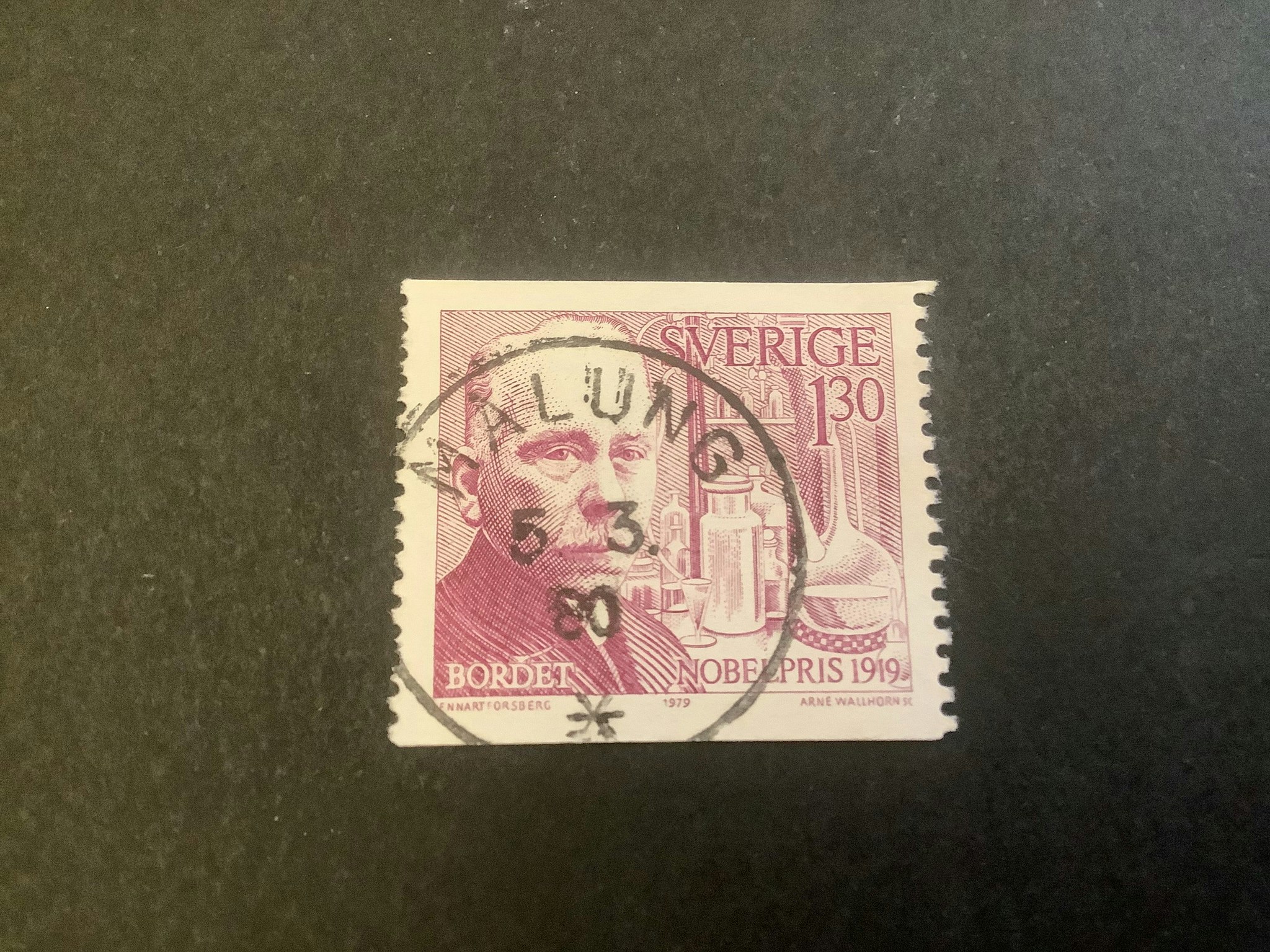 Nobelpris 1919 facit nr 1110 praktstämplat MALUNG