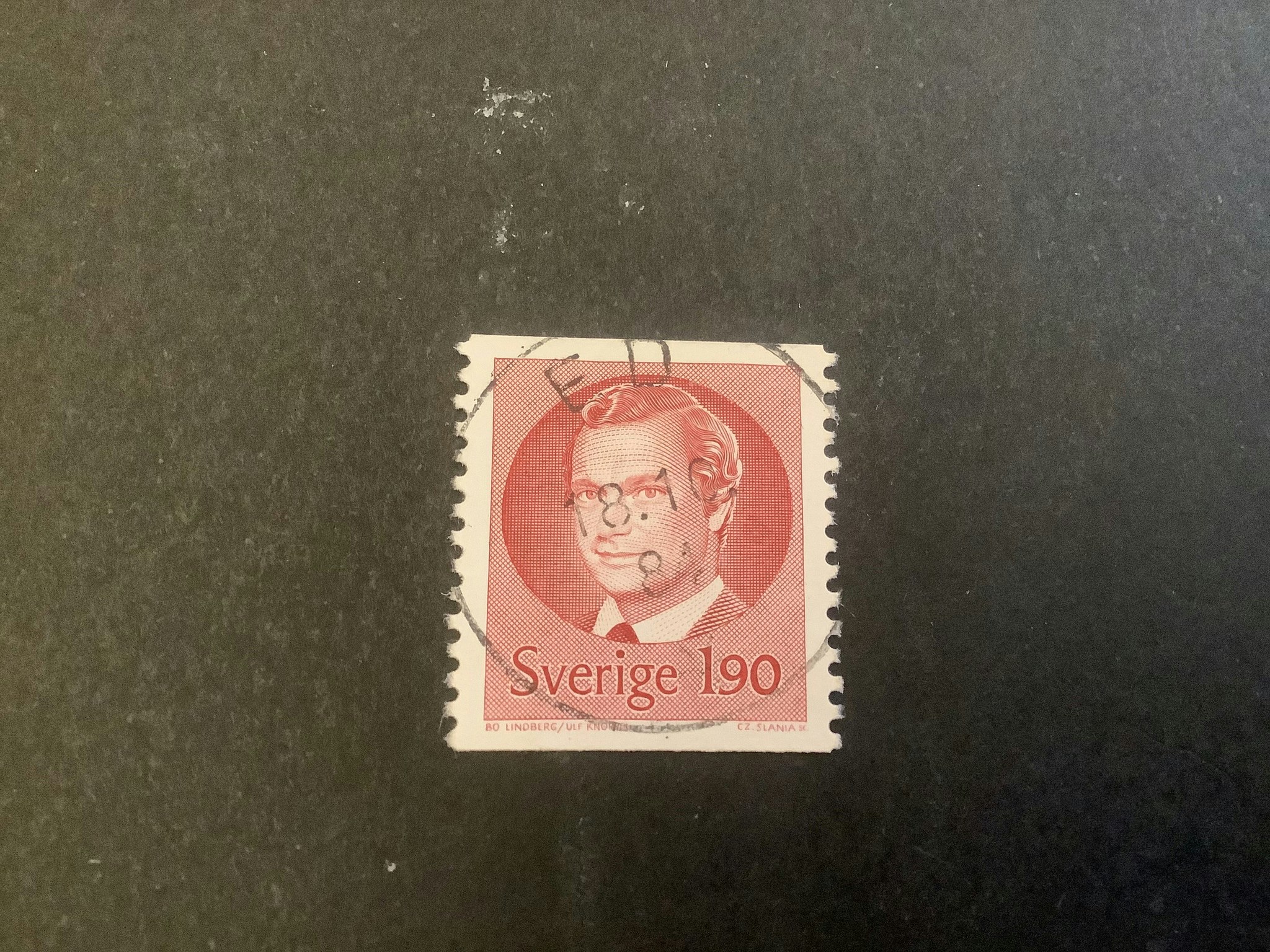 Carl XVI Gustaf Typ II facit nr 1289 praktstämplat ED