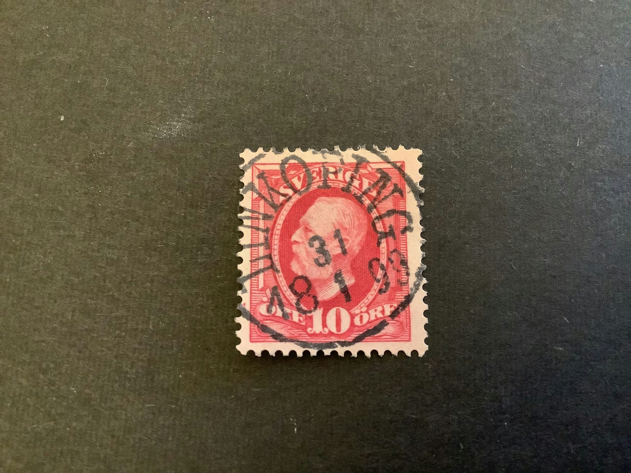 Oscar II facit nr 54 praktstämplat LINKÖPING