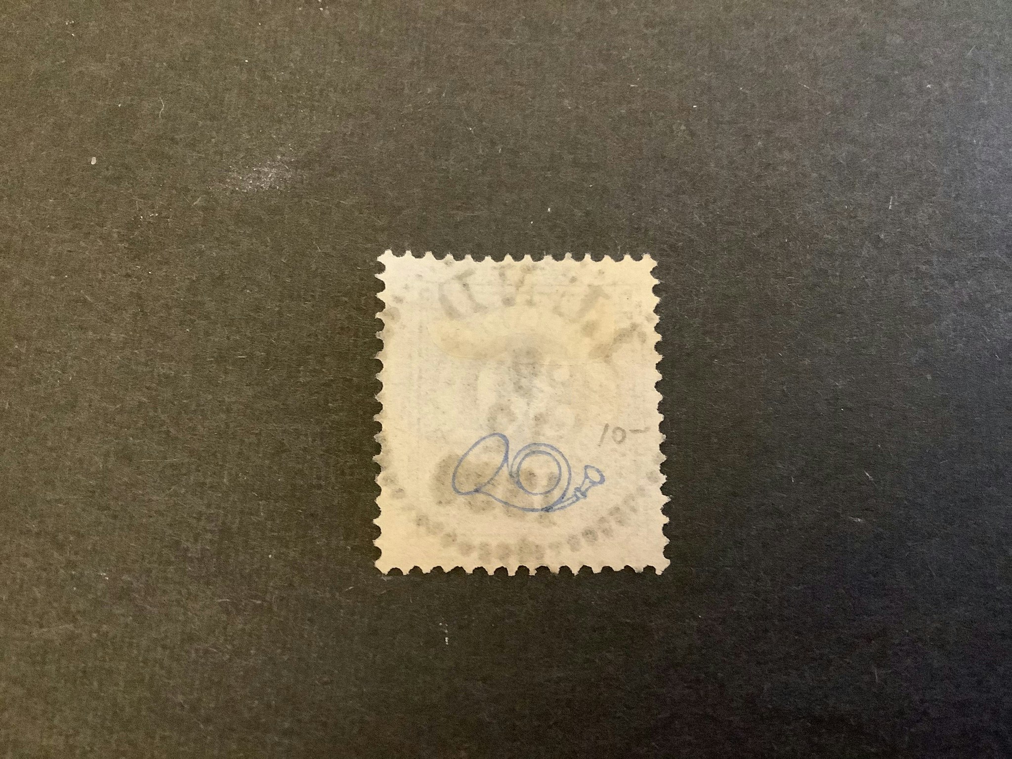 Ringtyp posthorn facit nr 47 lyxstämplat LUND