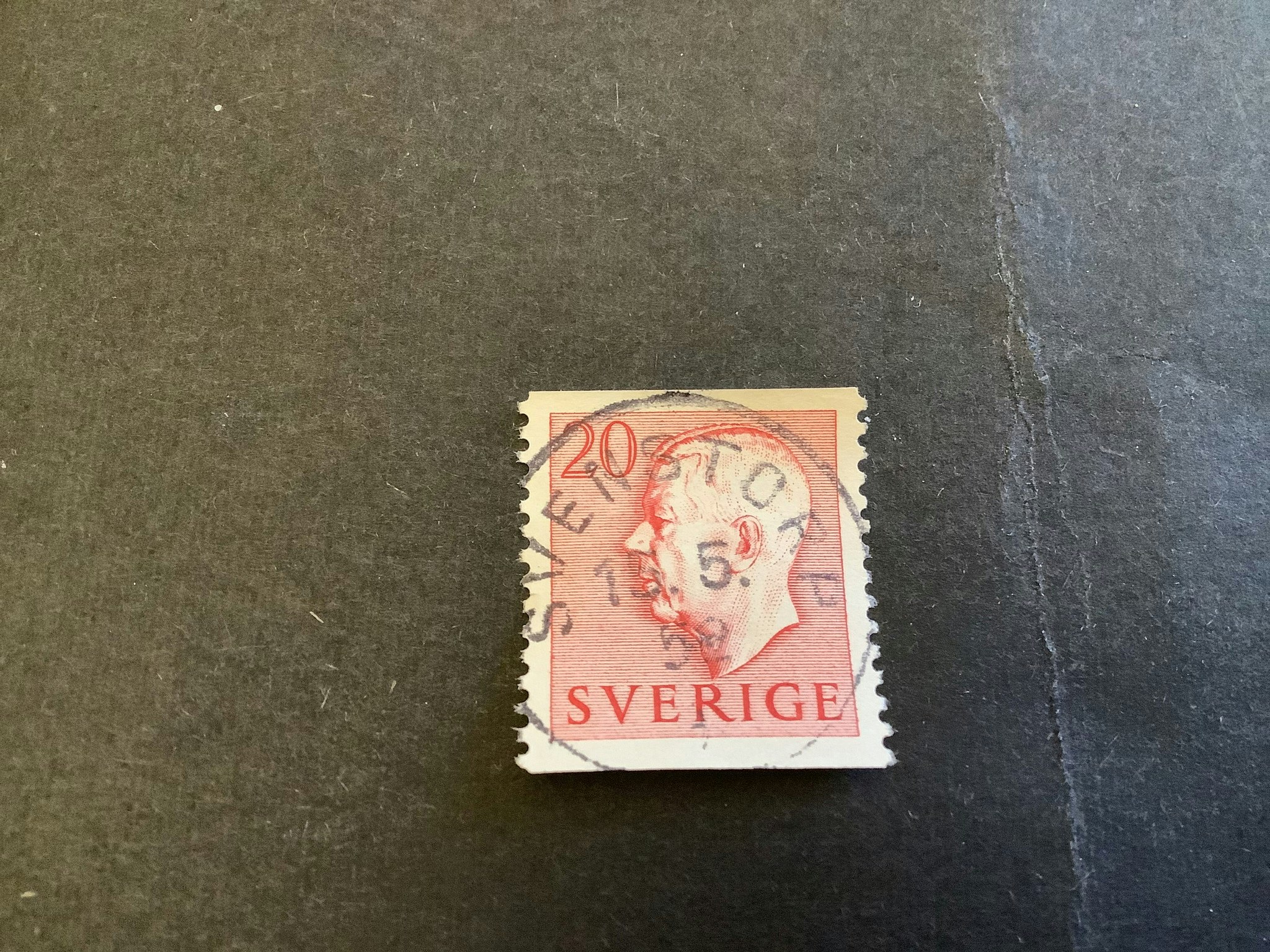 Gustaf VI Adolf typ I facit nr 405 A praktstämplat SVENSTORP