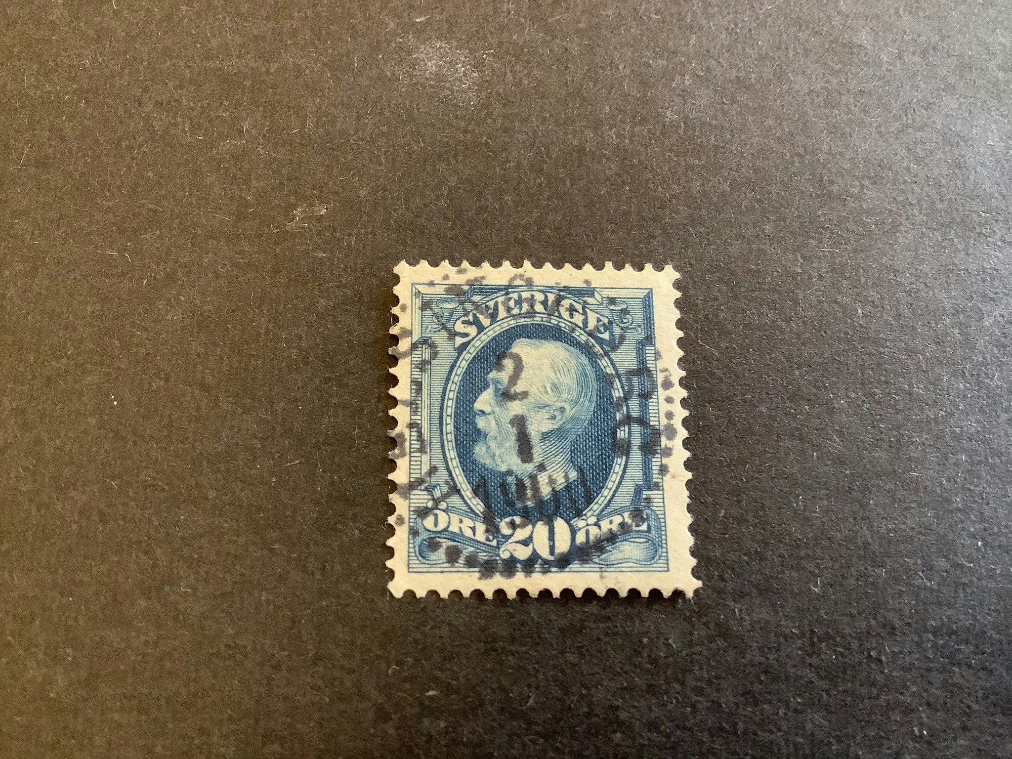 Oscar II facit nr 56 praktstämplat HELSINGBORG