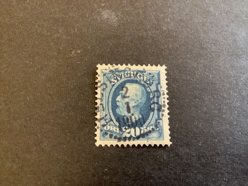 Oscar II facit nr 56 praktstämplat HELSINGBORG