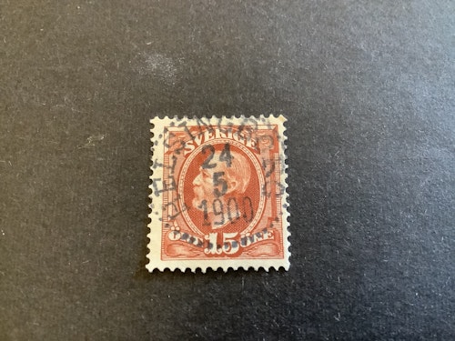 Oscar II facit nr 55 lyxstämplat HELSINGBORG