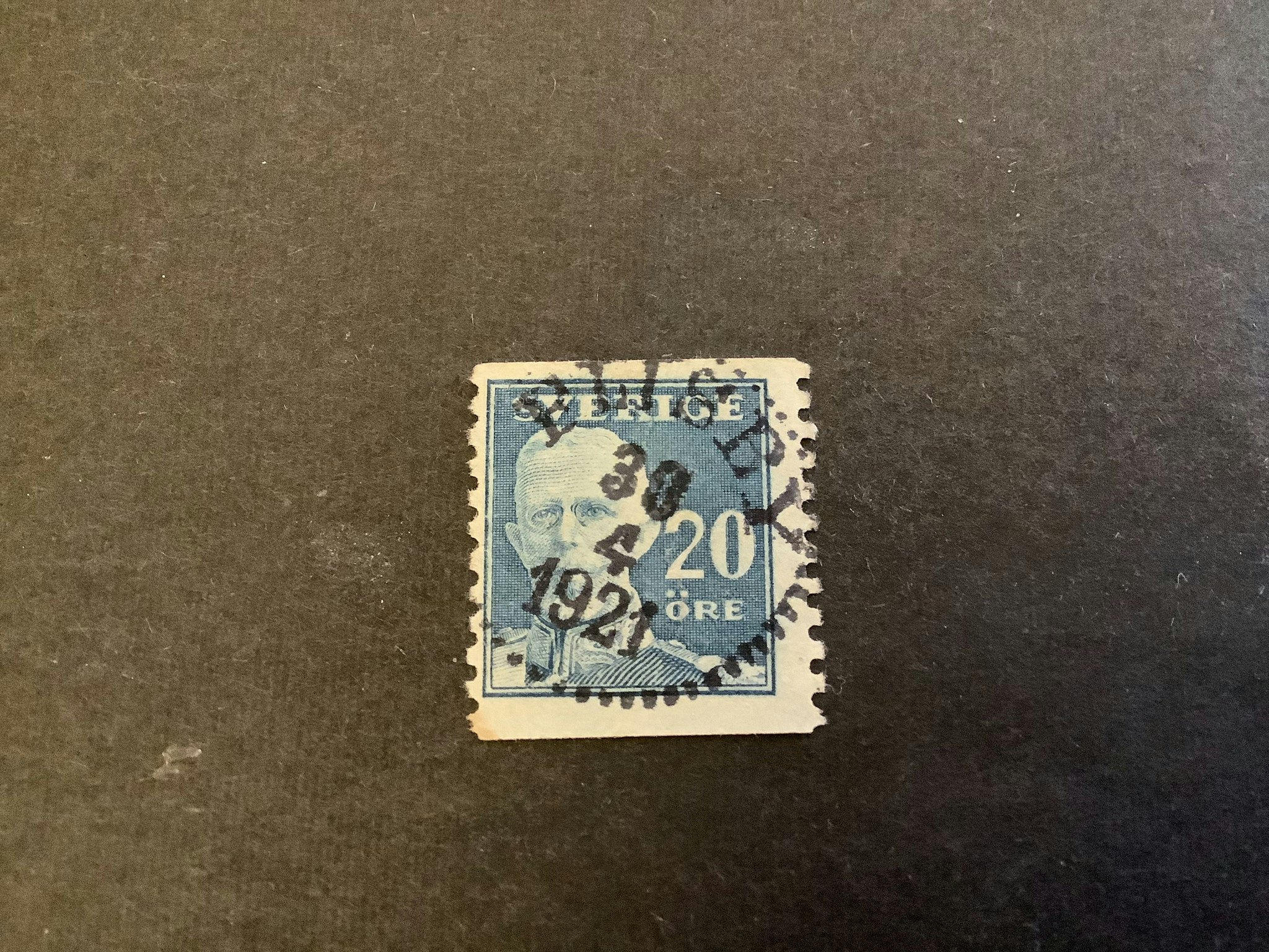 Gustaf V en face facit nr 151 A praktstämplat FLISBY