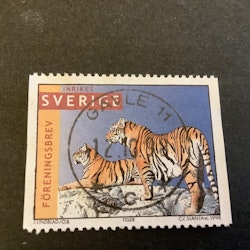 Jan Lindblads tigrar facit nr 2050 lyxstämplat GÄVLE 11