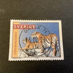 Jan Lindblads tigrar facit nr 2050 lyxstämplat GÄVLE 11