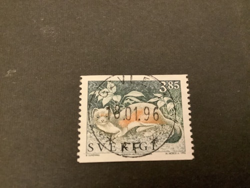 Vilda djur 3 facit nr 1942 A lyxstämplat GÄVLE 1
