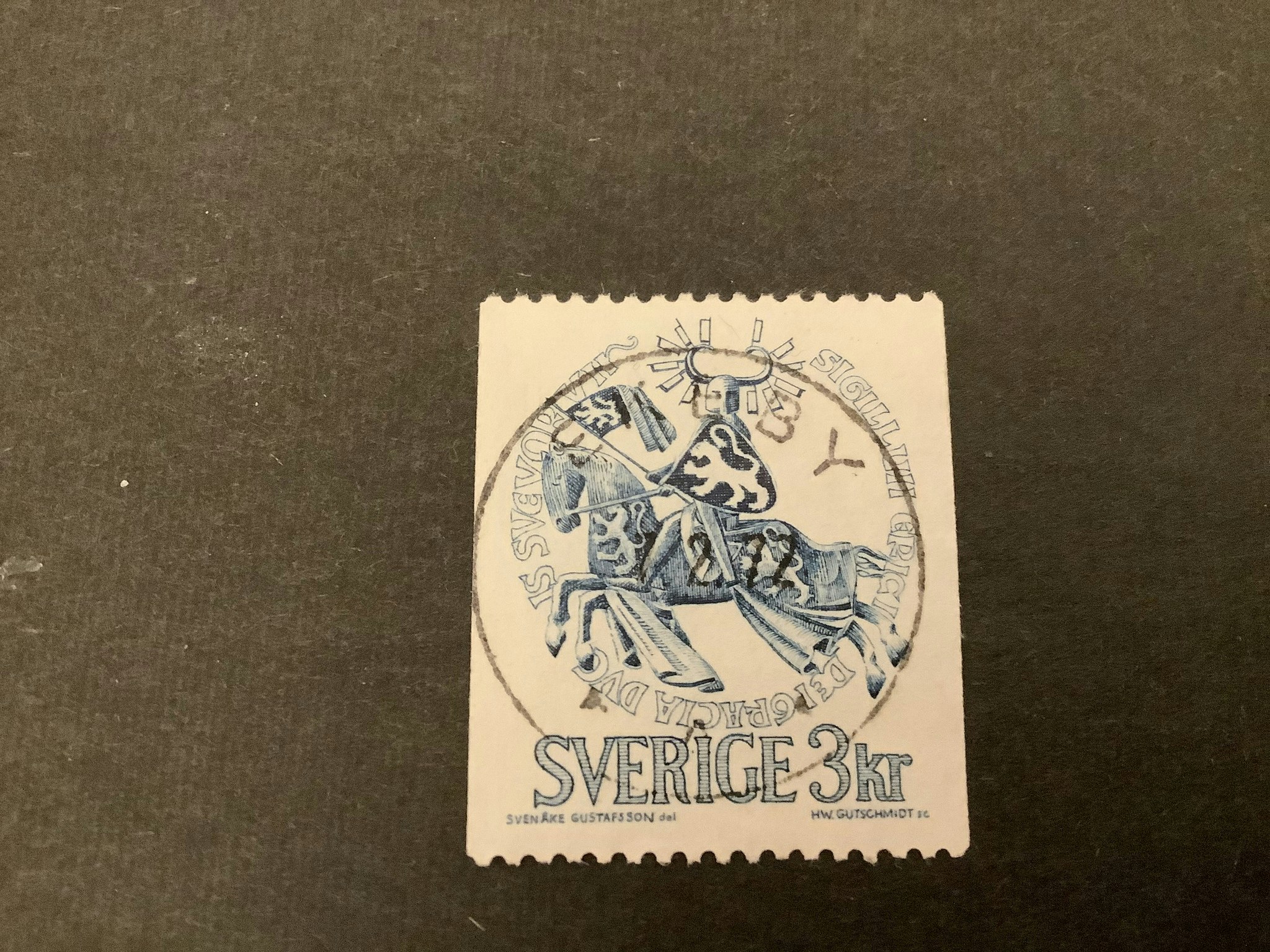 Erik Magnusson facit nr 692 V1 lyxstämplat EKEBY