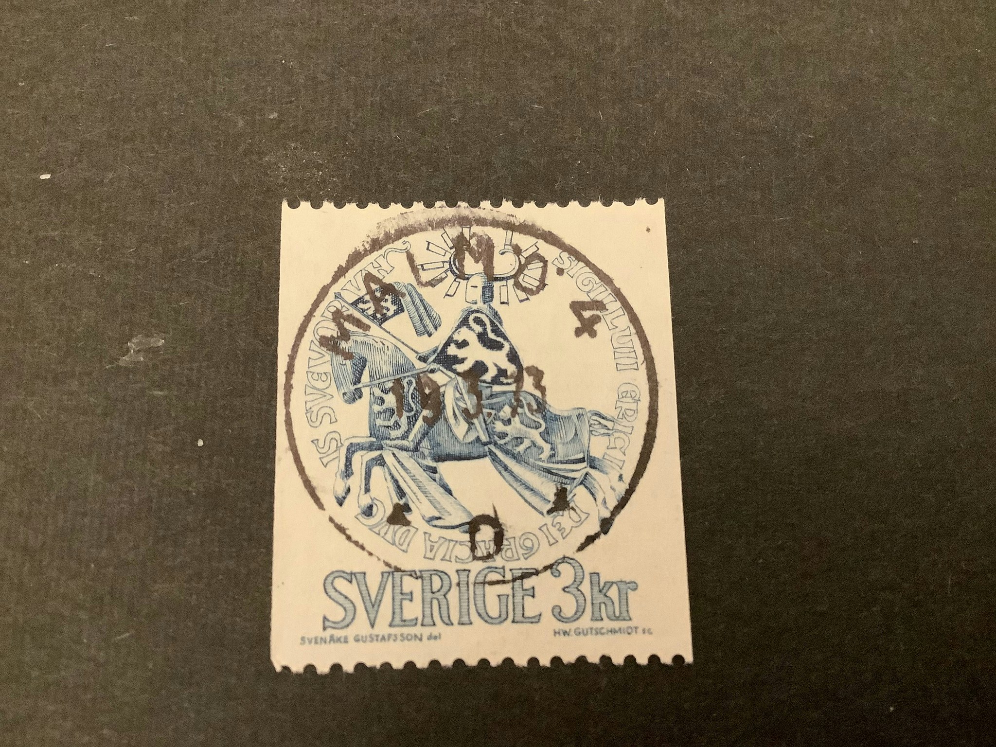 Erik Magnusson facit nr 692 V1 lyxstämplat MALMÖ 4