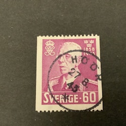 Gustaf V 85 år stämplat märke