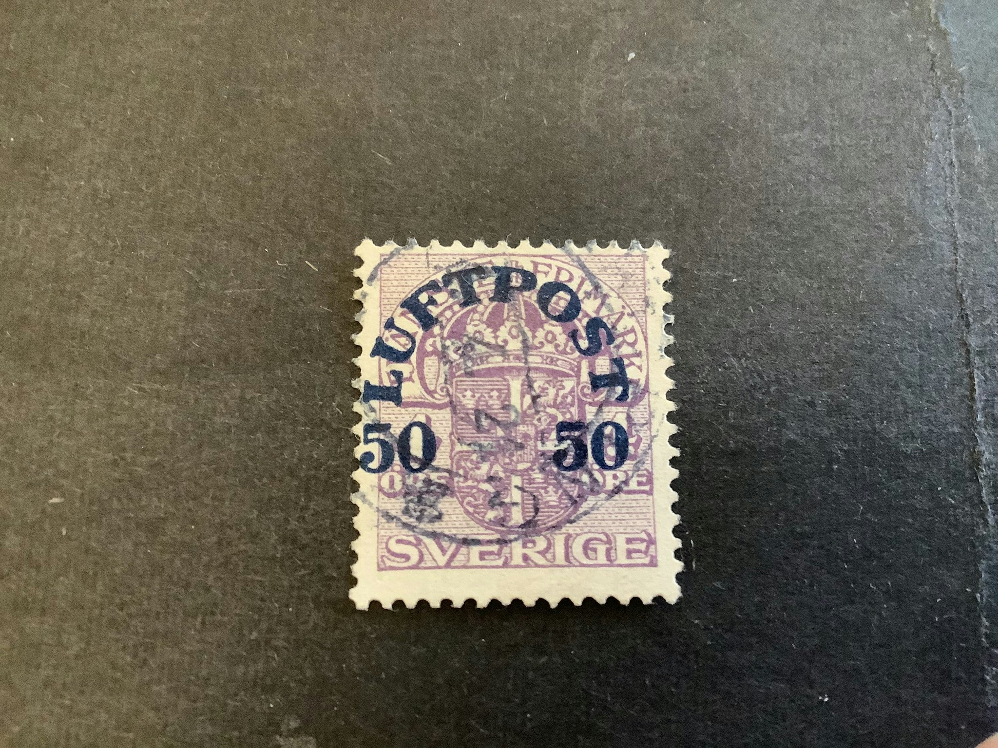 Luftpost facit nr 138  stämplat märke