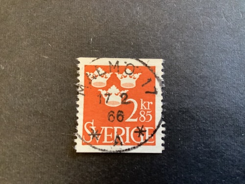 Tre kronor facit nr 316 lyxstämplat MALMÖ 17