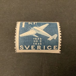 Postverket facit nr 257 postfriskt märke med lödskarvslinje