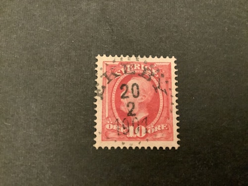 Oscar II facit nr 54 praktstämplat EKEBY