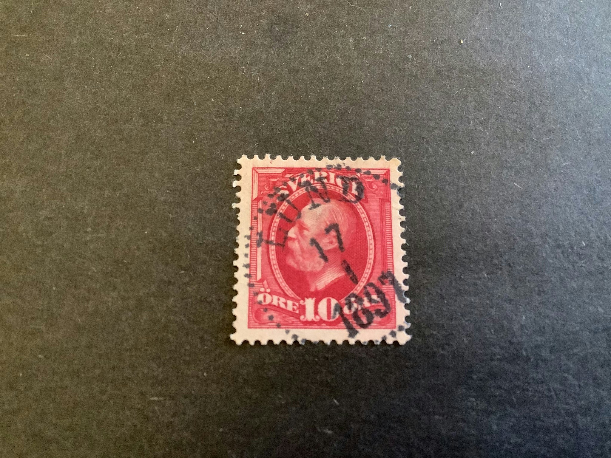 Oscar II facit nr 54 praktstämplat LUND
