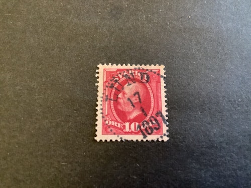 Oscar II facit nr 54 praktstämplat LUND