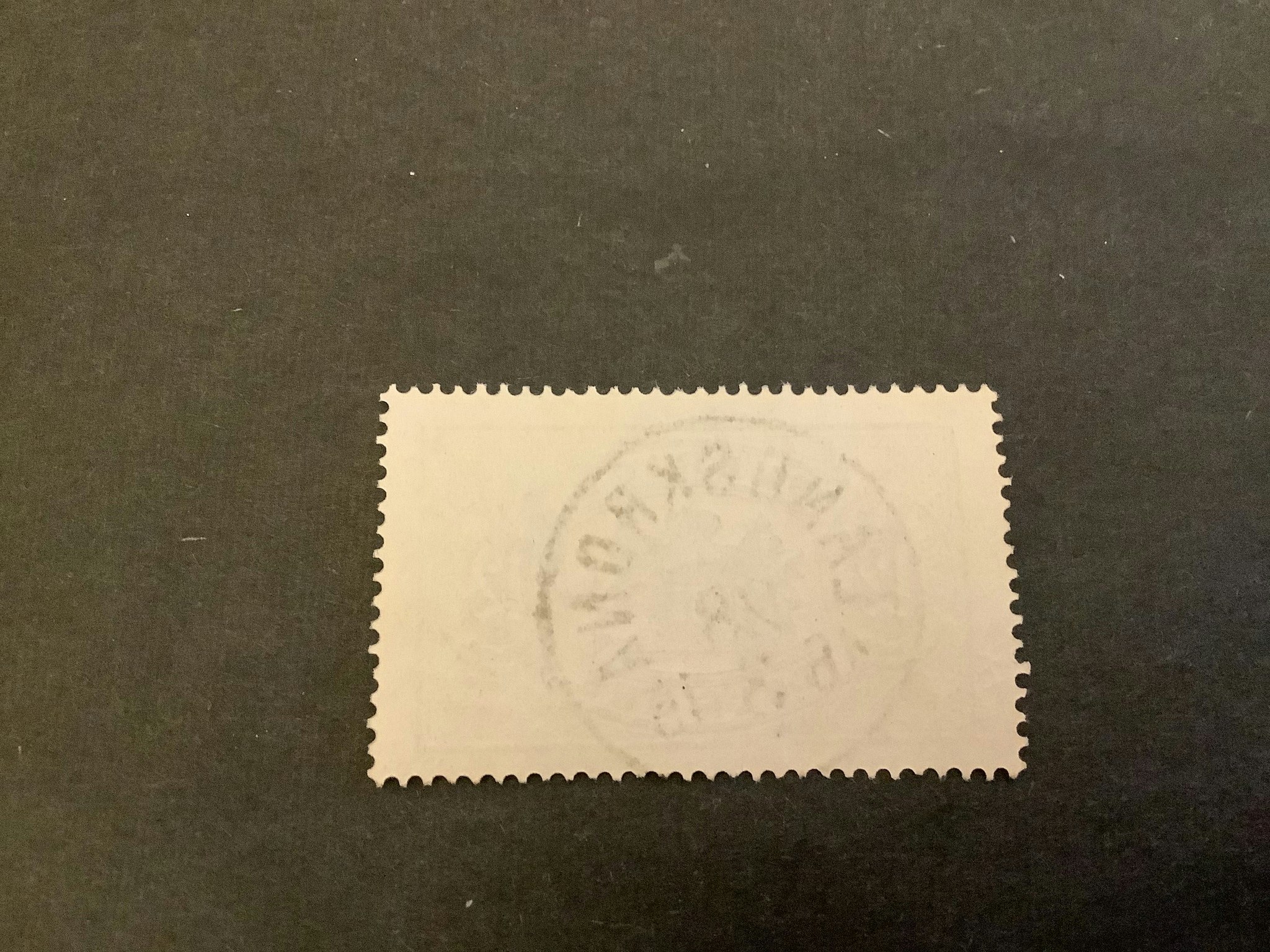 Tjänstefrimärke T 14 praktstämplat LANDSKRONA