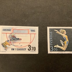 VM i Sverige 1995 facit nr 1886-1887 postfriska märken