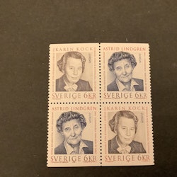 Europa XXV berömda kvinnor facit nr 1960-1961 postfriskt block