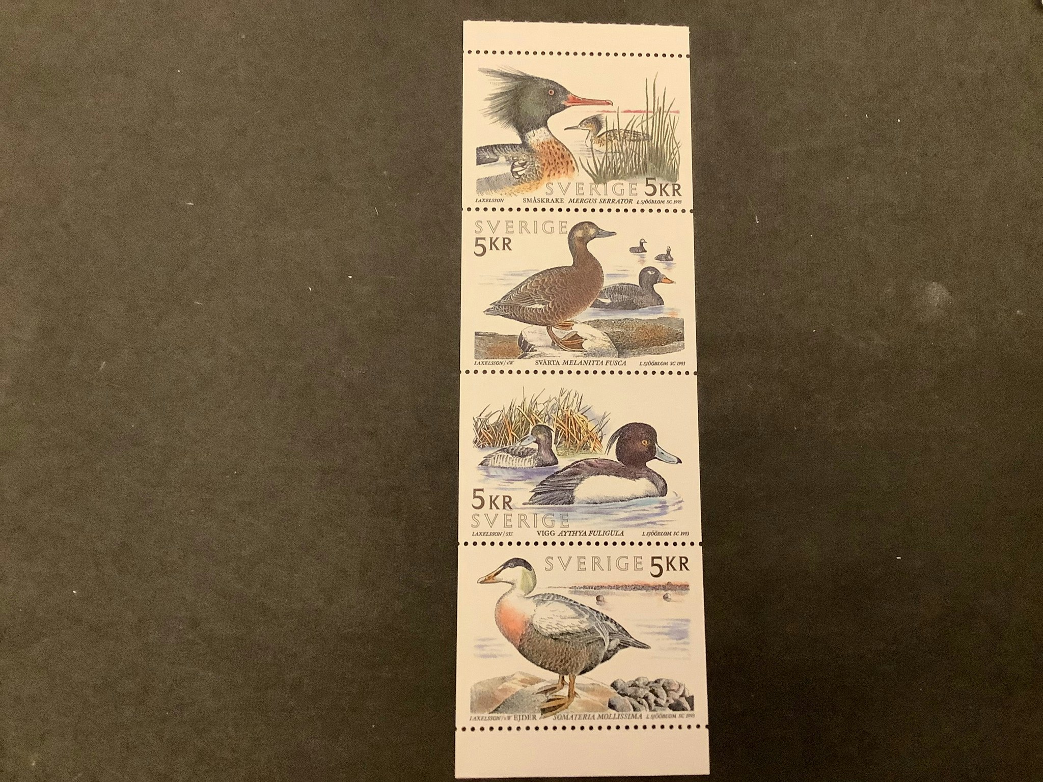 Sjöfåglar facit nr 1806-1809 postfriskt block