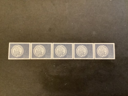 Myntmotiv facit nr 774 V2 postfriskt 5-strip utan fl.