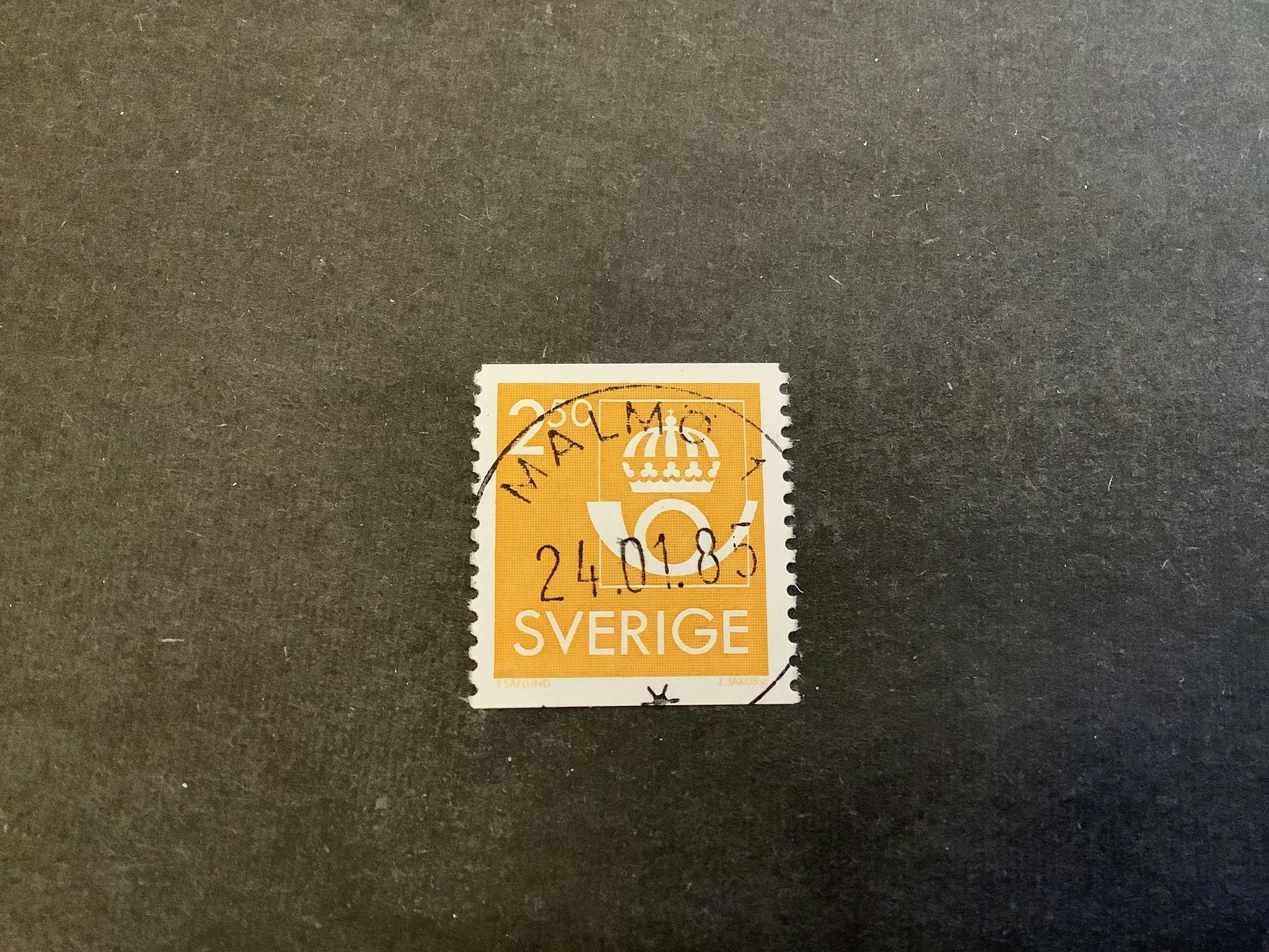 Postens emblem facit nr 1334 praktstämplat MALMÖ 1
