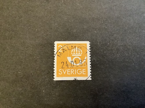 Postens emblem facit nr 1334 praktstämplat MALMÖ 1