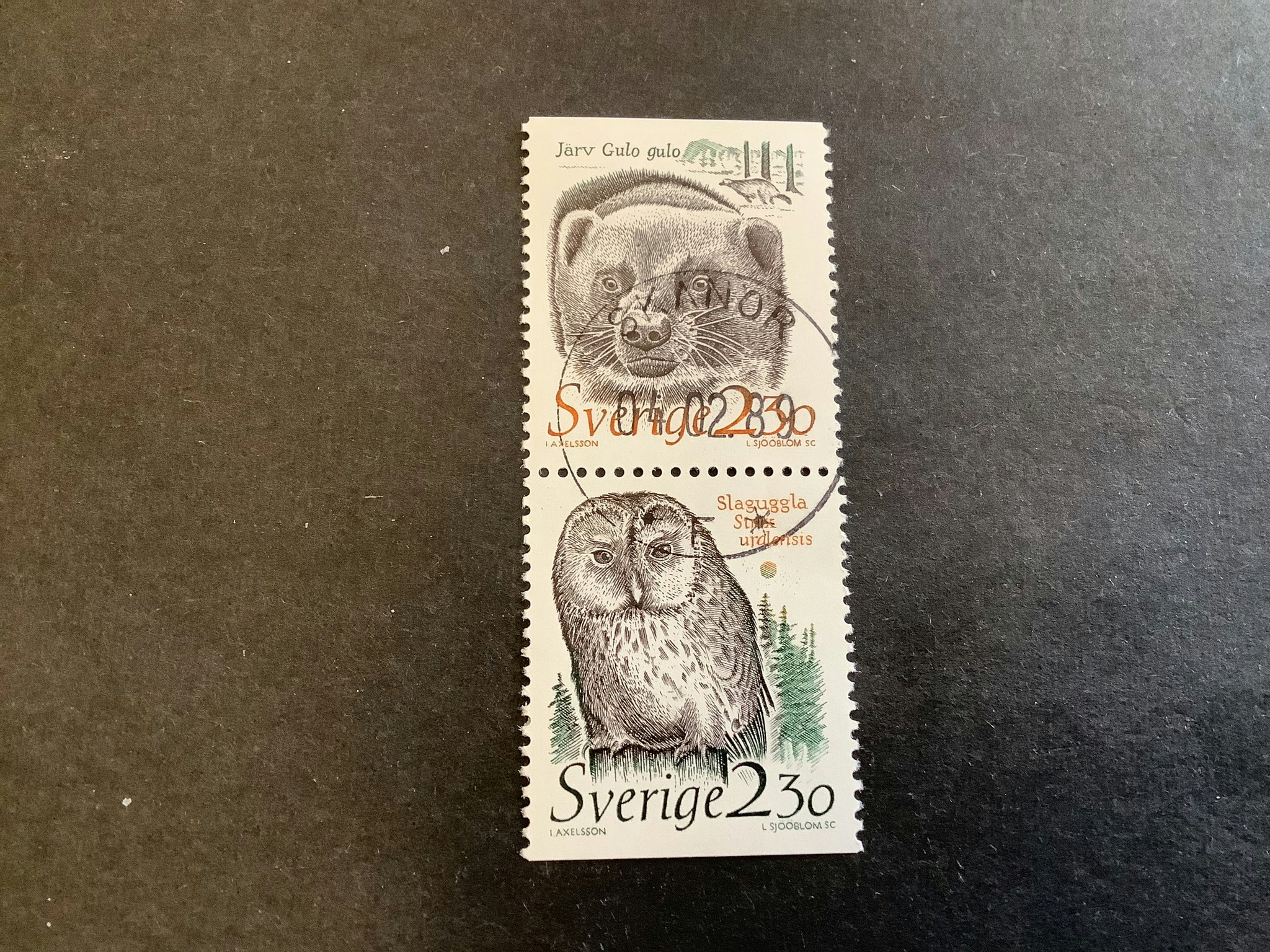 Djur i hotad miljö facit nr 1542 SX lyxstämplat par SKANÖR