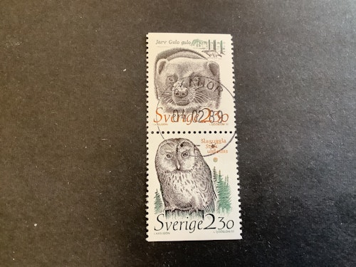 Djur i hotad miljö facit nr 1542 SX lyxstämplat par SKANÖR