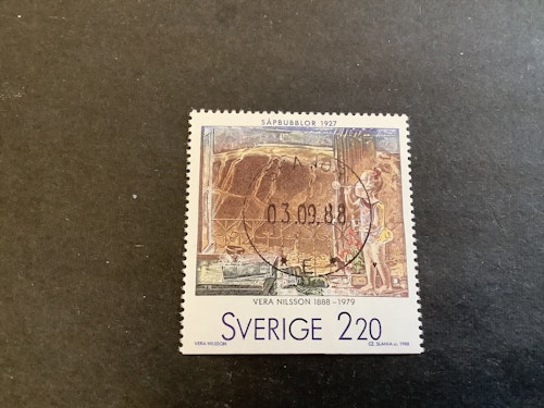 Svenska konstnärer i Paris facit nr 1516 lyxstämplat SKANÖR