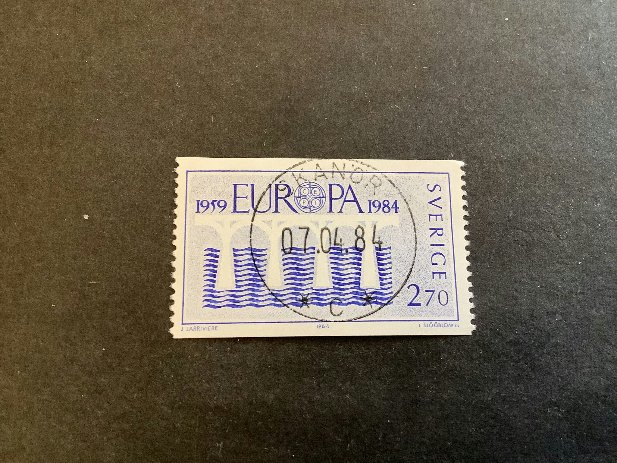 Europa XIII facit nr 1288 lyxstämplat SKANÖR