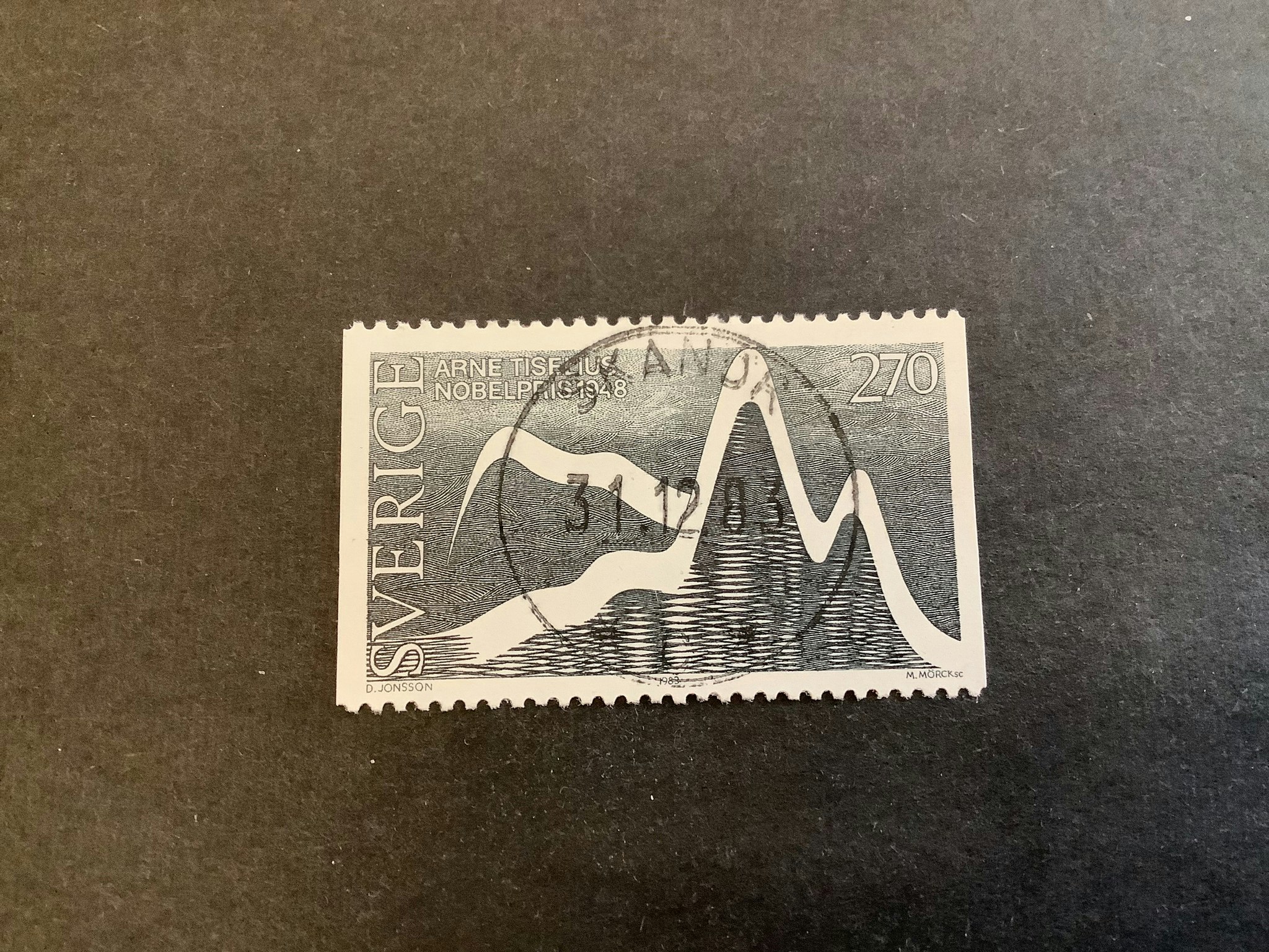 Nobelpristagare kemi facit nr 1279 lyxstämplat SKANÖR