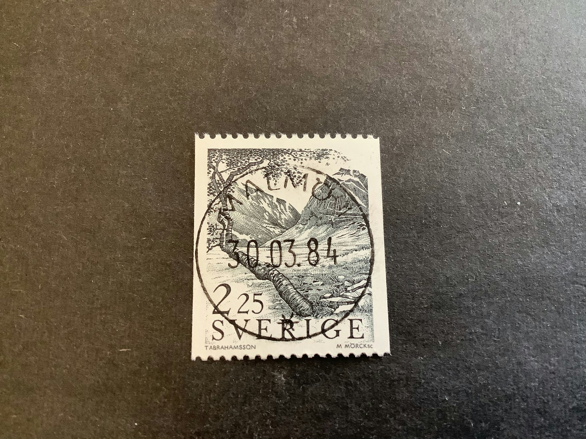 Fjällvärld facit nr 1294 lyxstämplat MALMÖ 1