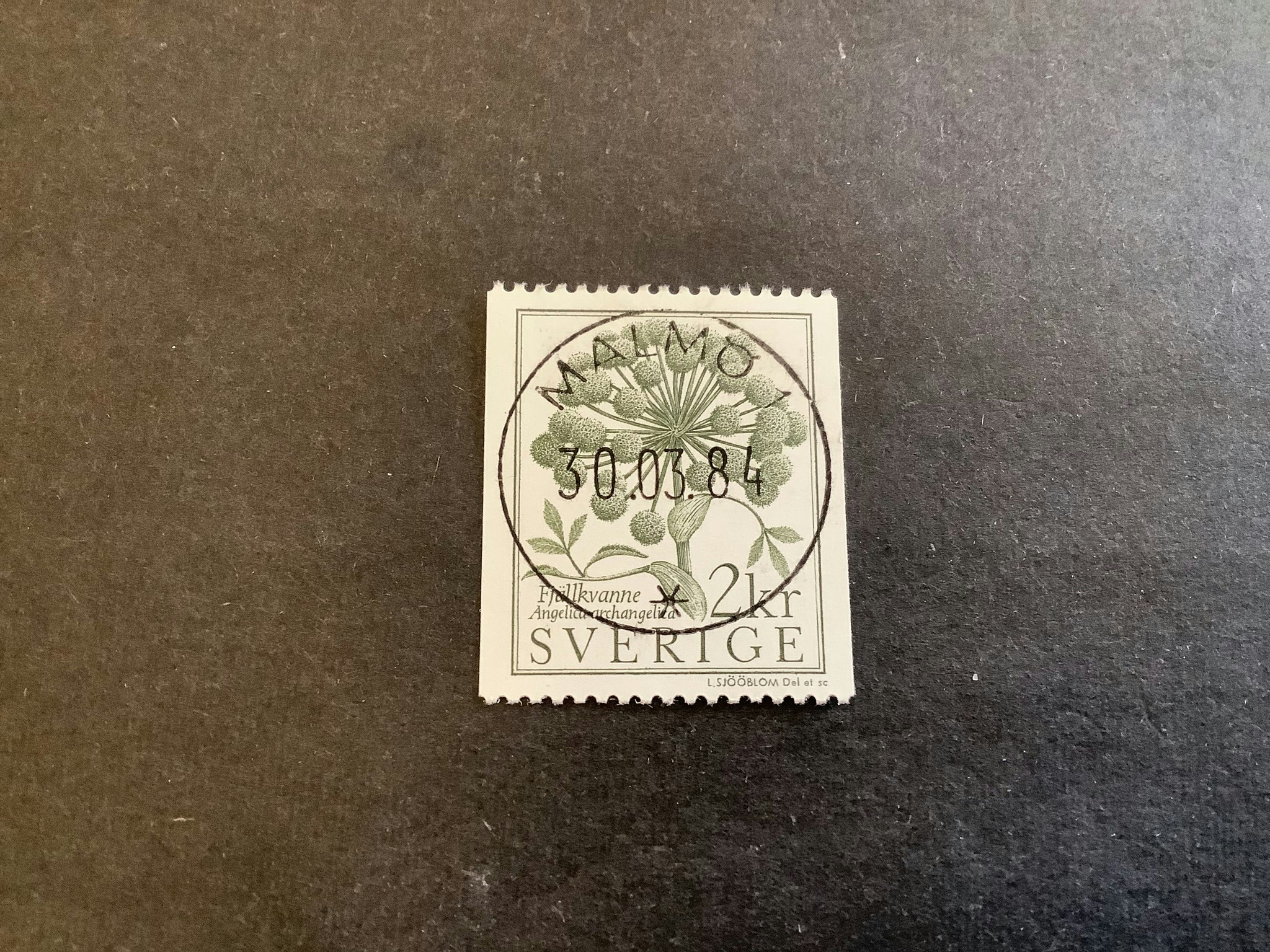 Fjällvärld facit nr 1293 lyxstämplat MALMÖ 1