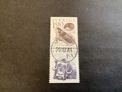 Fjällvärld facit nr 1292 SX lyxstämplat par MALMÖ 1