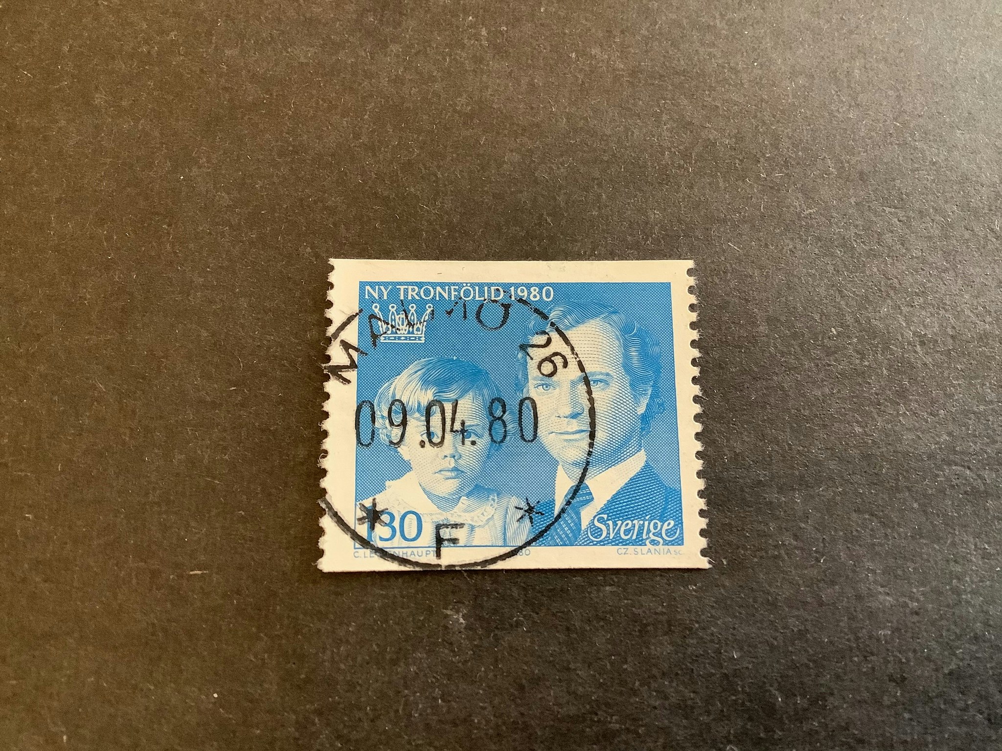Ny tronföljd facit nr 1118 A praktstämplat MALMÖ 26