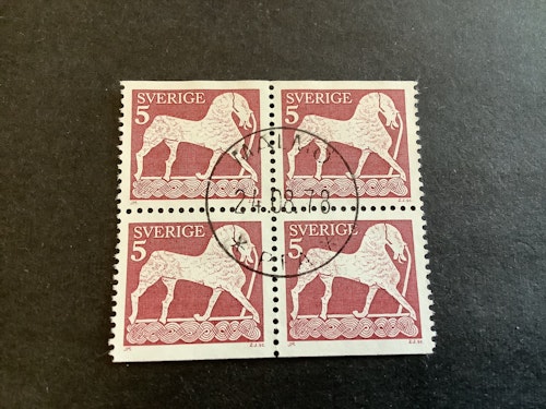 Forntida konst facit nr 816 BB i lyxstämplat 4-block MALMÖ
