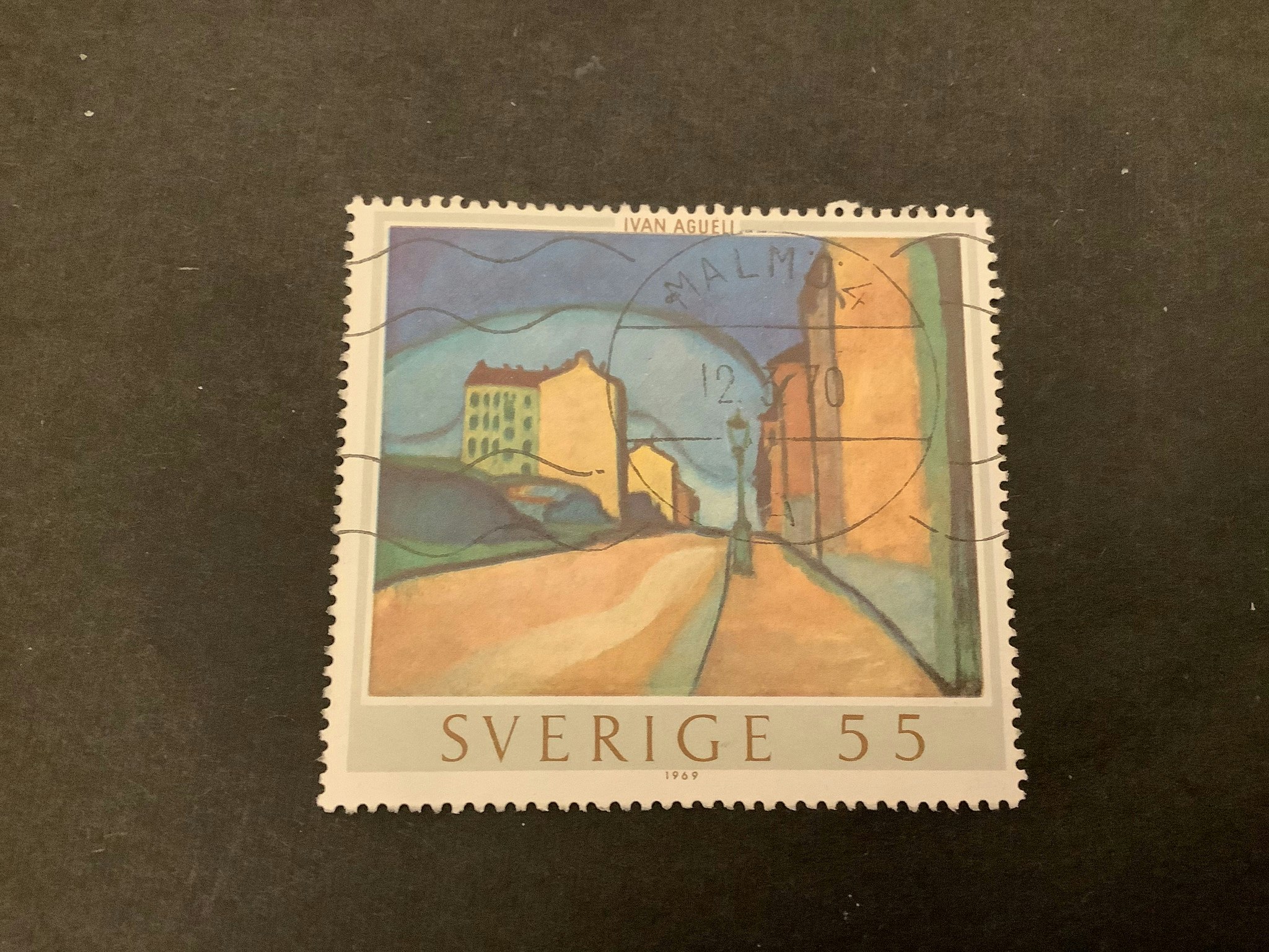 Ivan Augeli facit nr 658 praktstämplat MALMÖ 4