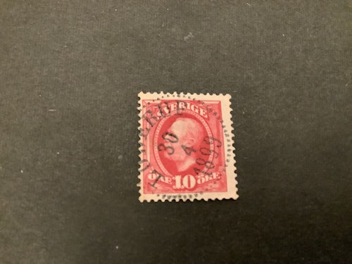 Oscar II facit nr 54 praktstämplat LÖDERUP