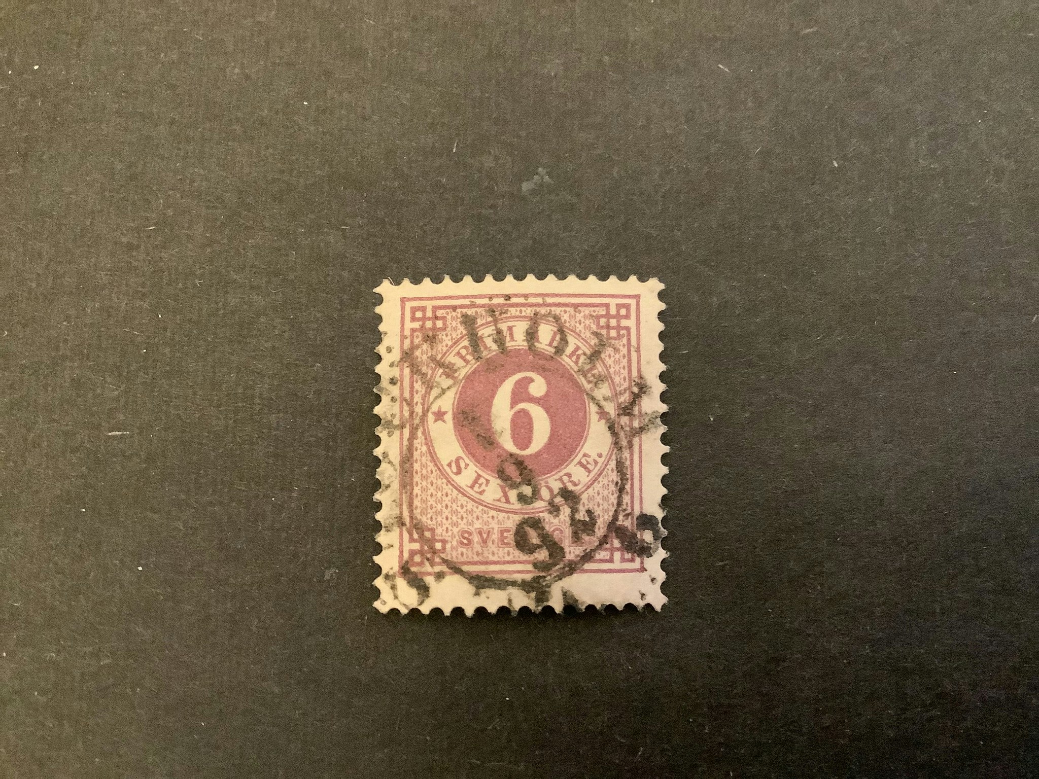 Ringtyp PH facit nr 44 stämplat märke